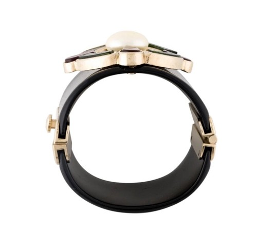 CHANEL 2007 Cuff Métiers d'Art Gripoix CC Monte Carlo Important Goossens - Picture 5 of 16