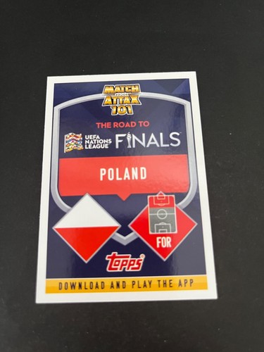Topps Match Attax Nations League 2022 CD 1 Robert Lewandowski Purple Parallel - Picture 4 of 6