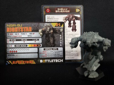 Battletech Nightstar, Mech Pilot Cards Catalyst Inner Sphere Heavy Battle Lance