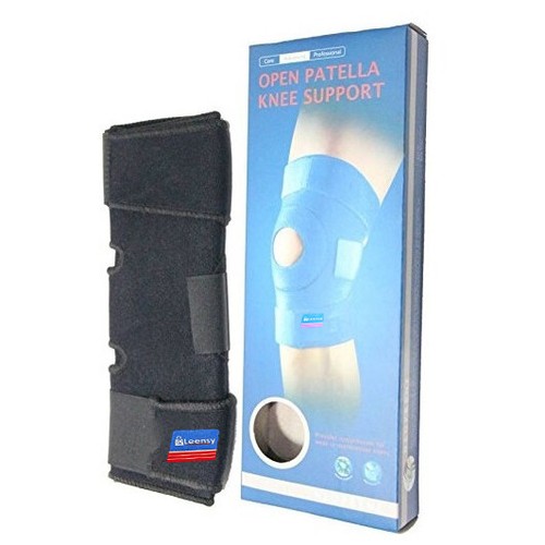Soporte de rodilla compresión manga soporte rótula artritis alivio del dolor gimnasio - Imagen 12 de 14