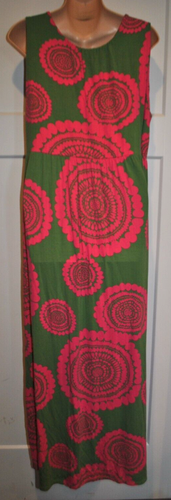 BODEN Pink & Green Sleeveless Maxi Dress size 16R Womens - Picture 3 of 3