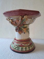 Fitz and Floyd Equestrian PEDESTAL CANDLE HOLDER