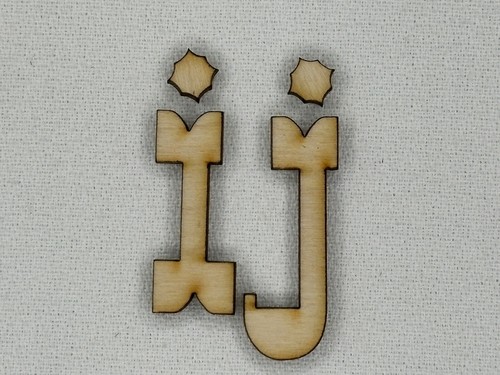 Laser Cut Unfinished Wood Letters or Numbers Western Font Craft Cutout - Picture 6 of 8