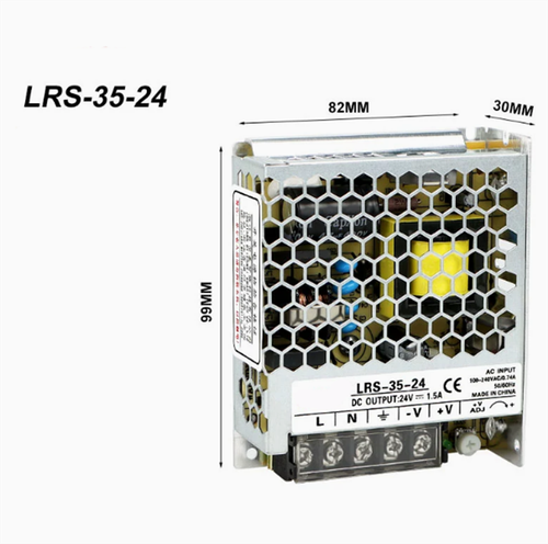 Fuente de alimentación conmutada serie LRS 24V 12V luz LED CC transformador de alta potencia 220V - Imagen 8 de 29