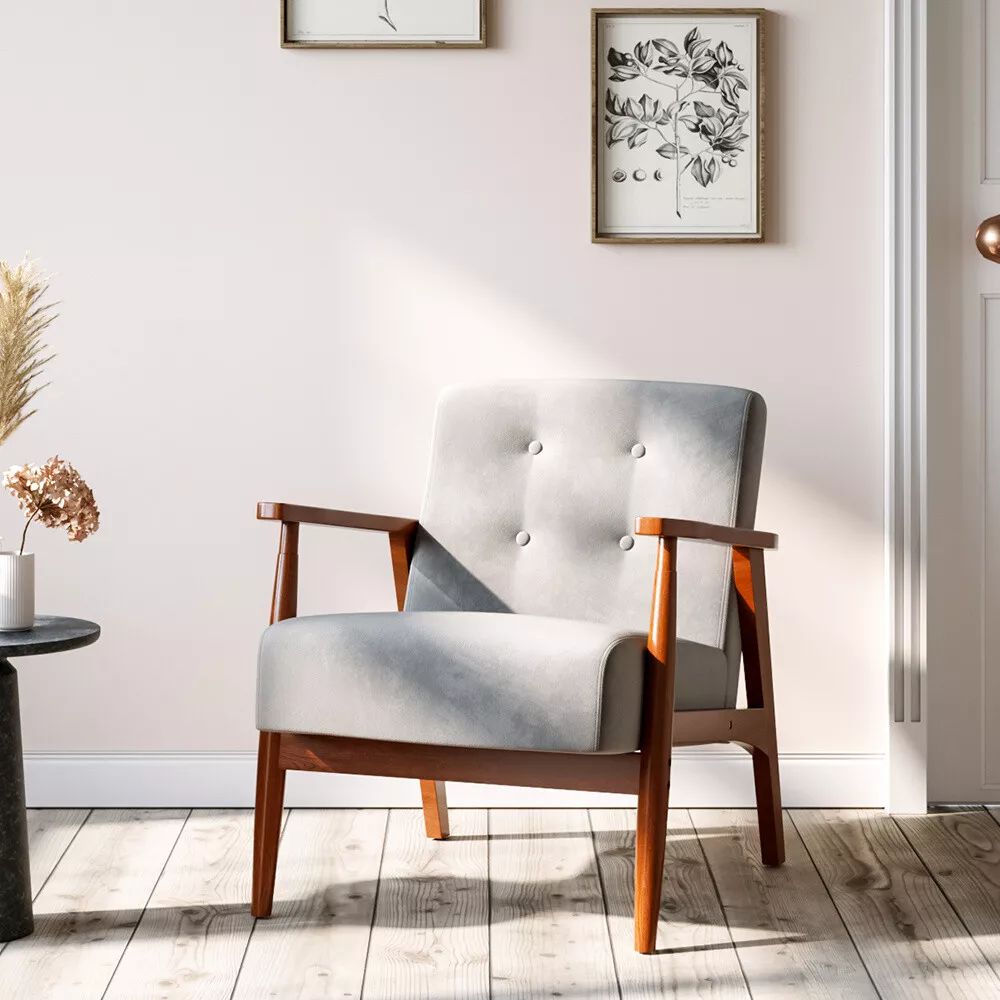 Small wood accent chair deals