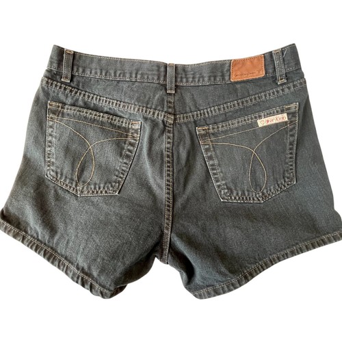 Calvin Klein Shorts Girls 12 Black 100% Cotton High Rise Denim (W24 L4) - Picture 2 of 5