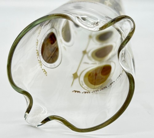 STYLISH MCM COCKTAIL PITCHER, GOLD MEDALLIONS, WOMEN IN HISTORY, EXCELLENT COND - Picture 15 of 19