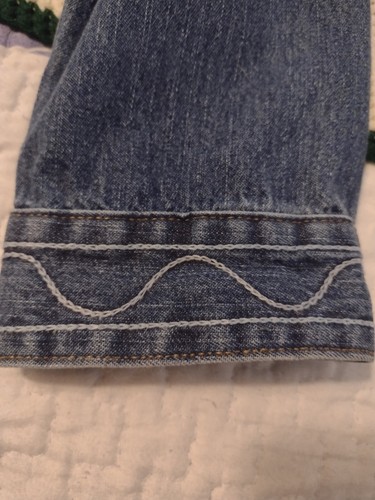 Women's Denim Embroidered Long Sleeve Jacket made by U-tility - Size 2X - Picture 6 of 12