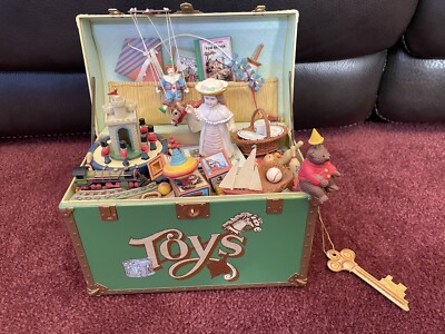 ENESCO TREASURE CHEST of Toys オルゴール WORKING Enesco Toy Symphony Treasure Chest Vintage 1986