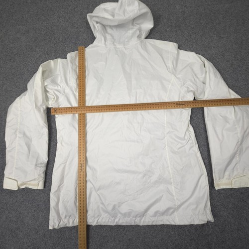 Columbia Jacket mens LARGE White Omni Tech Long Sleeve windbreaker Zip Size L - Picture 8 of 11