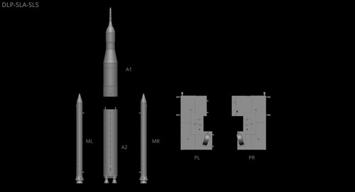Space Launch System (SLS) Artemis I with platform File STL-OBJ for 3D Printer - 第 23/24 張圖片