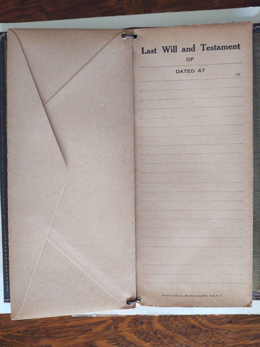 Libro mayor de cuero Hollywood Mutual Life Insurance Company negro Bank Boston c.1929 - Imagen 5 de 7