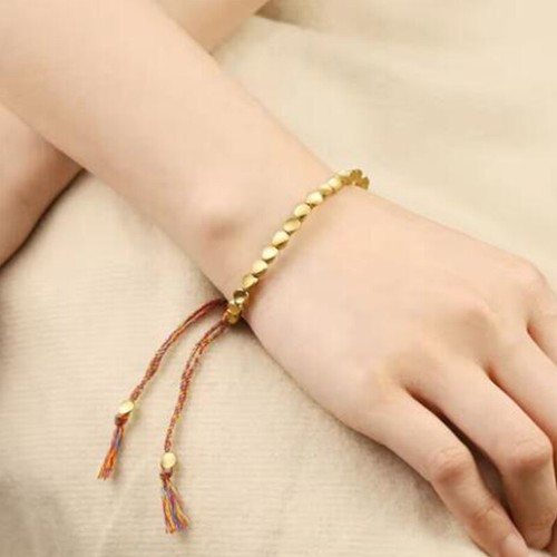 Fashion Handmade Creative Bracelet Drawstring Colorful Tassels Bracelet - Picture 6 of 11