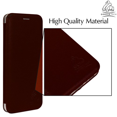 Gorilla Tech Premium Flip Perfect Fit Magnetic Leather Wallet Card Book Case - Picture 64 of 68