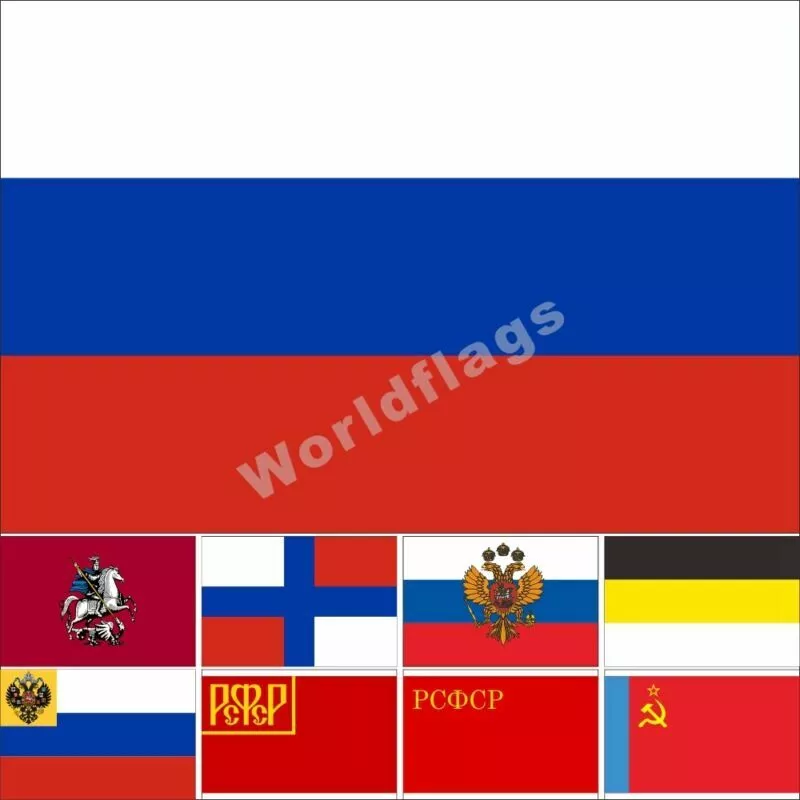 Digital network displaying the colors of the russian flag on the russia map