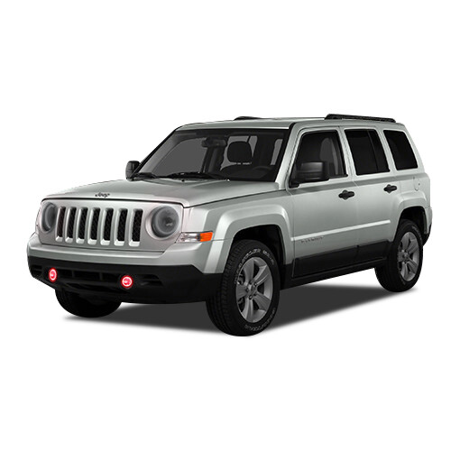 Kit de halo de flujo de luz antiniebla LED de persecución de color para Jeep Patriot 11-15 - Imagen 2 de 10