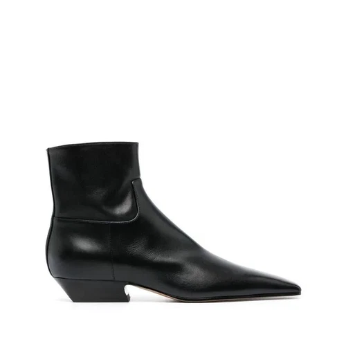 Khaite Kurzstiefel Damen Stiefel mit eckiger Zehenpartie flacher Boden halbhohe Chelsea Boots - Bild 8 von 18