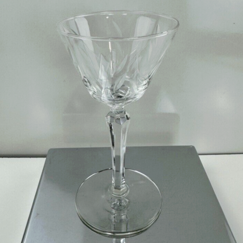 Priscilla von Libbey Glas mundgeblasen Cocktail Schnaps sechs Seiten geschliffen Kristallstiel - Bild 1 von 18
