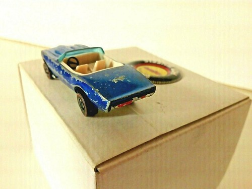 Hot Wheels Redliner by Mattel org.1968 "CUSTOM FIREBIRD" bluemet.+ orig. Button - Bild 7 von 12