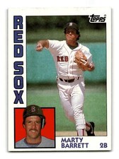Marty Barrett RC Rookie 1984 Topps #683 Boston Red Sox EX-MINT