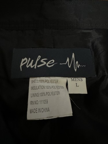 Pulse Mens Large Snow Ski Cargo Pants Black Insulated Lined Winter - Picture 5 of 11