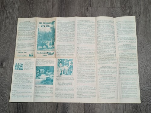 Vintage 1965 San Bernardino Mtn. Gebietskarte - Bild 4 von 4