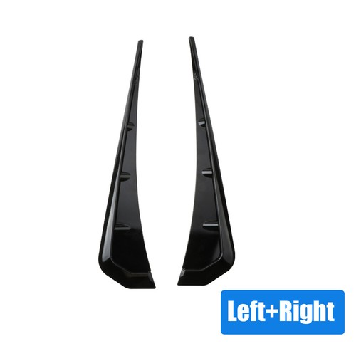 2Pcs Glossy Black Car Exterior Side Fender Vent Air Wing Cover Accessories Trims - Picture 9 of 12