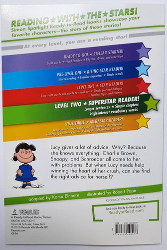 Ready to Read Level 2: Lucy Knows Best Paperback Book NEW! By Charles M. Schultz - Picture 2 of 2