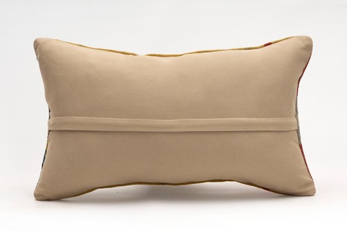Decorative Pillow Cover, 12x20 in, Kilim Pillow, Turkish Pillow, Sofa Cushion - Picture 4 of 4