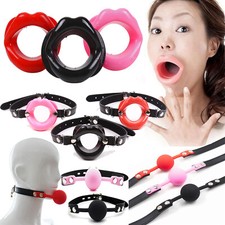 Binding Oral Ball/Lips Open Mouth Gags Fixation Restraints Deep Throat Toys