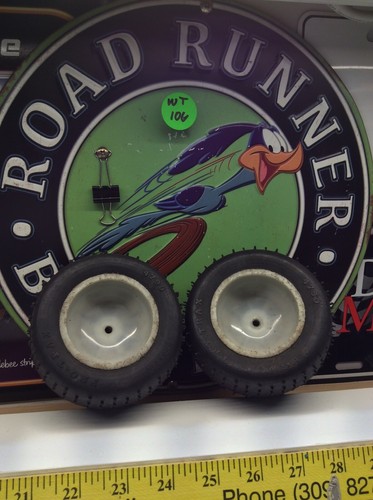 Vintage ProTrax 12mm Front / Rear Tires And Rims (Trax 4790 Tires)🇺🇸USA Shipp - Picture 3 of 10