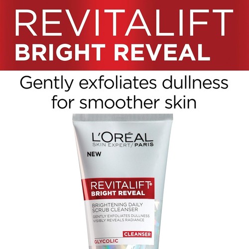 L'Oreal ParisSkincare Revitalift BrightReveal FacialCleanser Glycolic Acid 150ml - Picture 5 of 6