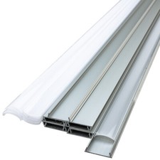 24 Inch x 11/16 Inch LED Strip Light Bendable Aluminum Mounting Track/Channel Wi