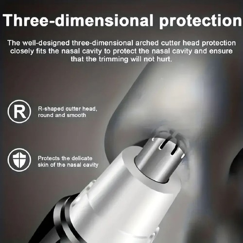 Electric Nose Hair Trimmer Shaver Ear Face Eyebrow Mustache Beard Shaver Clipper - Picture 6 of 10