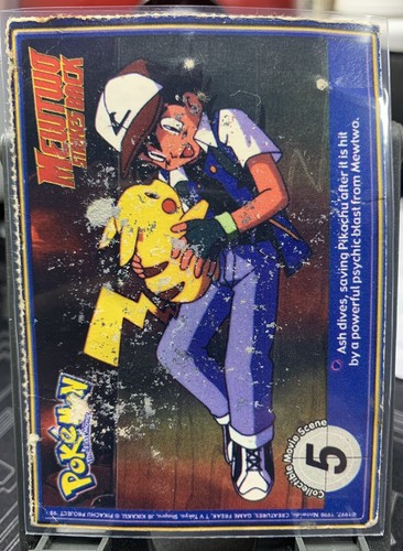 1999 Bellsprout #69 (Damaged) Poke'Trivia Mewtwo Strikes Back Movie Scene Promo - Picture 2 of 3