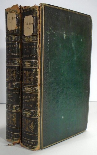 ROBERT BURTON Anatomy of Melancholy 1806 Two Volumes Leather 11th Edition PLATES