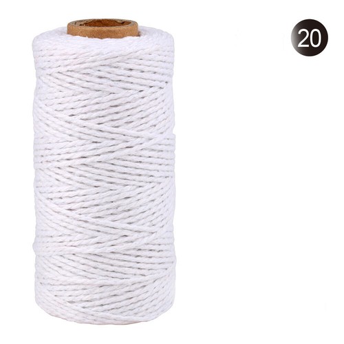 Color Woven Cotton String Gift DIY 2mm Two-Strand Packaging Tapestry Rope - Picture 34 of 34