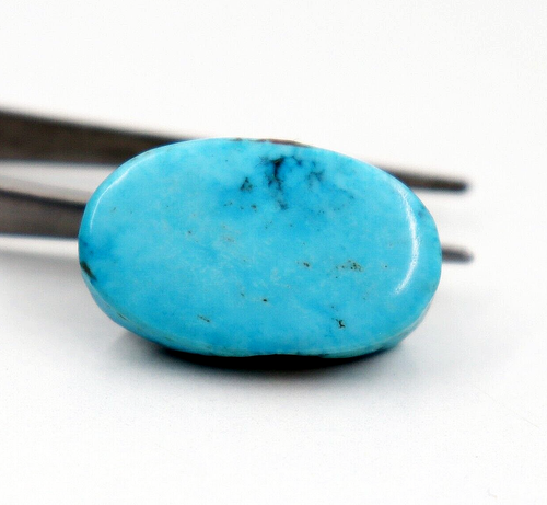 19.70 Ct Certified Natural Black Spiderweb Turquoise Blue Untreated Gemstone - Picture 2 of 4