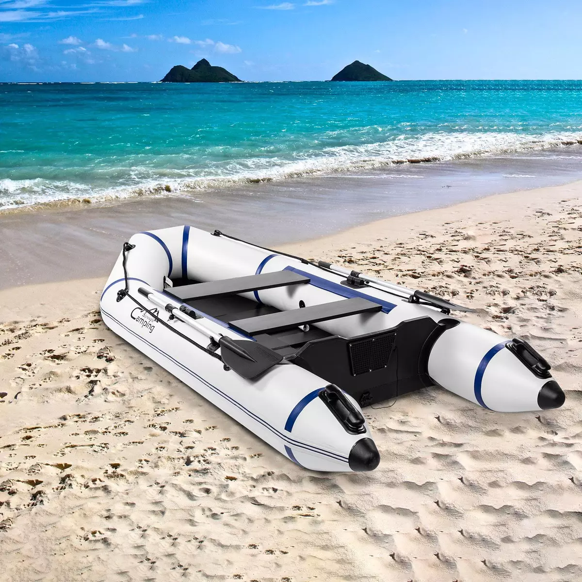 Inflatable pontoon fishing boat deals