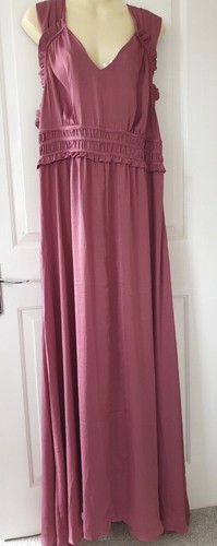 MONSOON ROSE PINK 'KATHERINE' MAXI DRESS, BNWT, SIZE 18, RRP £110 WEDDING, EVENT - Picture 2 of 10