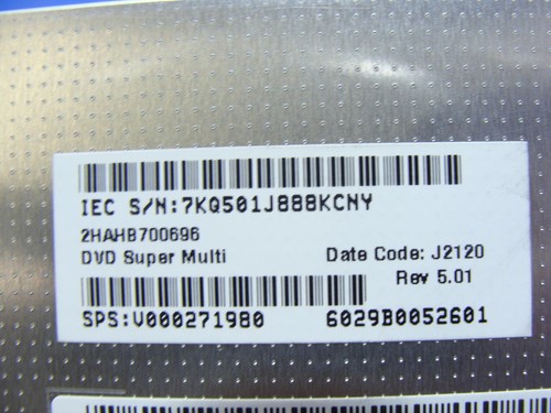 Toshiba Satellite C855D-S5110 15.6"Super Multi DVD Burner Drive UJ8C0 V000271980 - Picture 3 of 5
