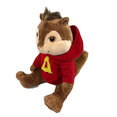 Build A Bear Alvin & The Chipmunks Alvin Stuffed Plush Chipmunk with Shirt 12''