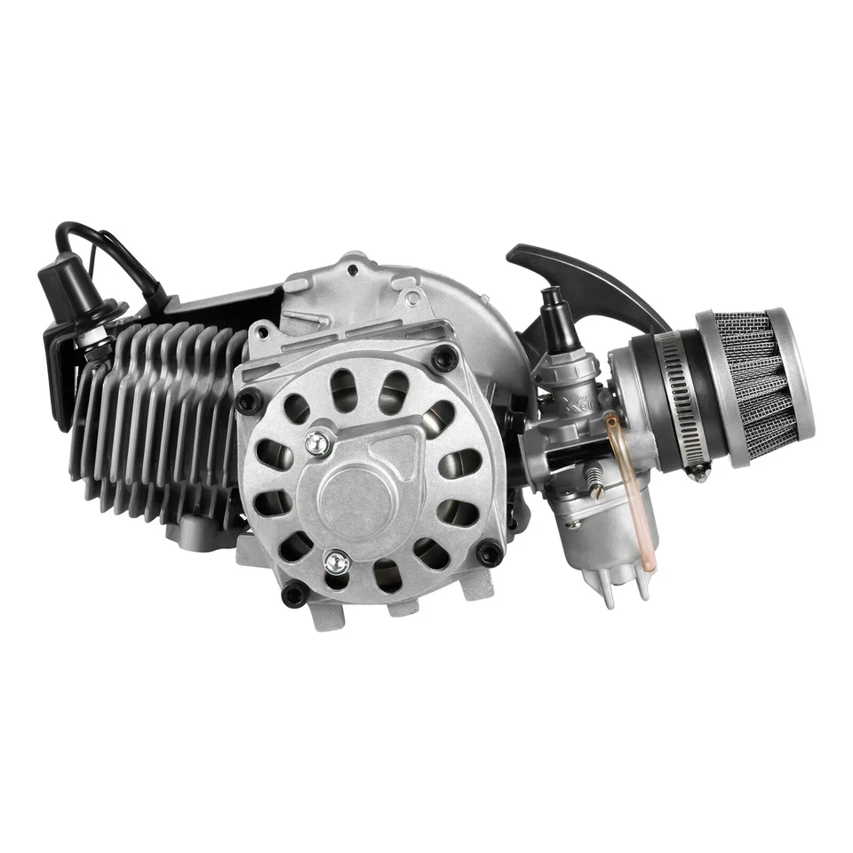 48km/h 49CC 2 Stroke Air-cooling Pull Start Engine Motor Kit for Mini Dirt Bike - image 3 of 4
