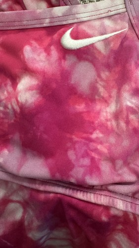Traje de baño para mujer Nike Hydrastrong 1 pieza rosa mármol tie-dye talla L grande - Imagen 9 de 9
