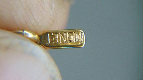 "COLLAR VINTAGE TONO DORADO MONEDA 27" - Imagen 10 de 10