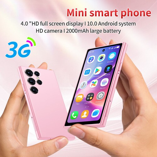 Unlocked Android Mini Phone 4" HD Touch Screen Dual SIM 3G 16GB Pink 2000mAH - Picture 5 of 9