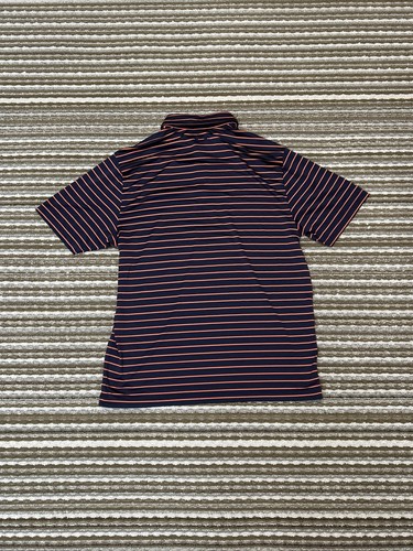 Under Armour Polo Shirt Men's Large Blue Playoff Polo Striped Performance Golf - Picture 5 of 11