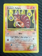 Pokémon TCG Blaine's Vulpix 66/132 Gym Challenge Regular Uncommon Unlimited LP