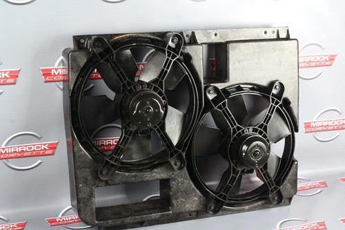 C4 Corvette Dual Radiator Cooling Fans and Housing 1990-1996 - Picture 2 of 5