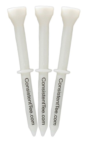Consistent Golf Tees 3 1/4" WHITE - 3 Packs - Picture 2 of 3